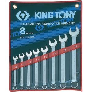Набор комбинированных ключей, 10-22 мм, 8 предметов, KING TONY, 1208MR