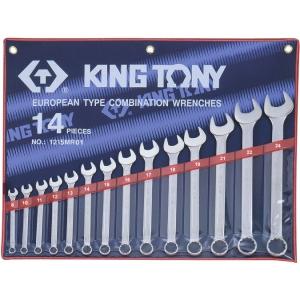 Набор комбинированных ключей, 8-24 мм, 14 предметов, KING TONY, 1215MR01