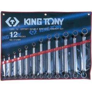 Набор накидных ключей, 6-32 мм, 12 предметов, KING TONY, 1712MR