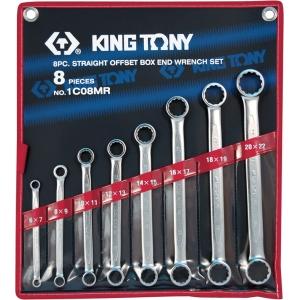 Набор накидных ключей, 6-22 мм 8 предметов, KING TONY, 1C08MR