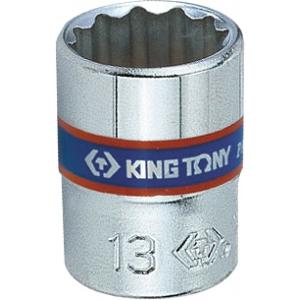 Головка торцевая стандартная двенадцатигранная 1/4", 10 мм, KING TONY, 233010M