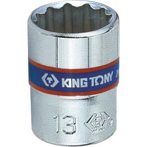 Головка торцевая стандартная двенадцатигранная 1/4", 12 мм, KING TONY, 233012M