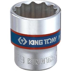 Головка торцевая стандартная двенадцатигранная 3/8", 6 мм, KING TONY, 333006M