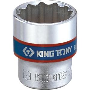 Головка торцевая стандартная двенадцатигранная 3/8", 8 мм, KING TONY, 333008M
