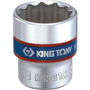 Головка торцевая стандартная двенадцатигранная 3/8", 17 мм, KING TONY, 333017M