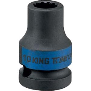 Головка торцевая ударная двенадцатигранная 1/2", 10 мм, KING TONY, 453010M