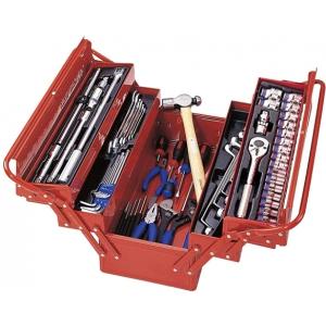 Набор инструментов универсальный, раскладной ящик, 65 предметов, KING TONY, 902-065MR01