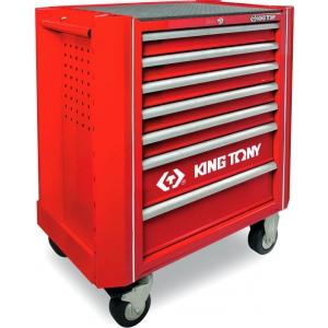 Набор инструментов в красной тележке, 204 предмета, KING TONY, 934A-100MR