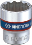 Головка торцевая стандартная двенадцатигранная 3/8", 8 мм, KING TONY, 333008M