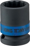 Головка торцевая ударная двенадцатигранная 3/4", 36 мм, KING TONY, 653036M