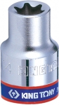 Головка торцевая TORX Е-стандарт 1/4", E4, L = 24 мм, KING TONY, 237504M