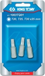 Набор вставок (бит) 1/4", TORX, Т20, Т25, Т30, 3 предмета, KING TONY, 1003TQ01