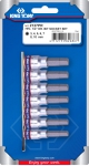 Набор торцевых насадок 1/4", HEX, 3-10 мм, L = 37 мм, 7 предметов, KING TONY, 2127PR
