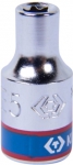 Головка торцевая TORX Е-стандарт 1/4", E5, L = 24 мм, KING TONY, 237505M