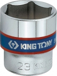 Головка торцевая стандартная шестигранная 3/8", 9 мм, KING TONY, 333509M