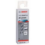 СПИРАЛЬНОЕ СВЕРЛО PointTeQ 3.3мм 10шт BOSCH 2608577201